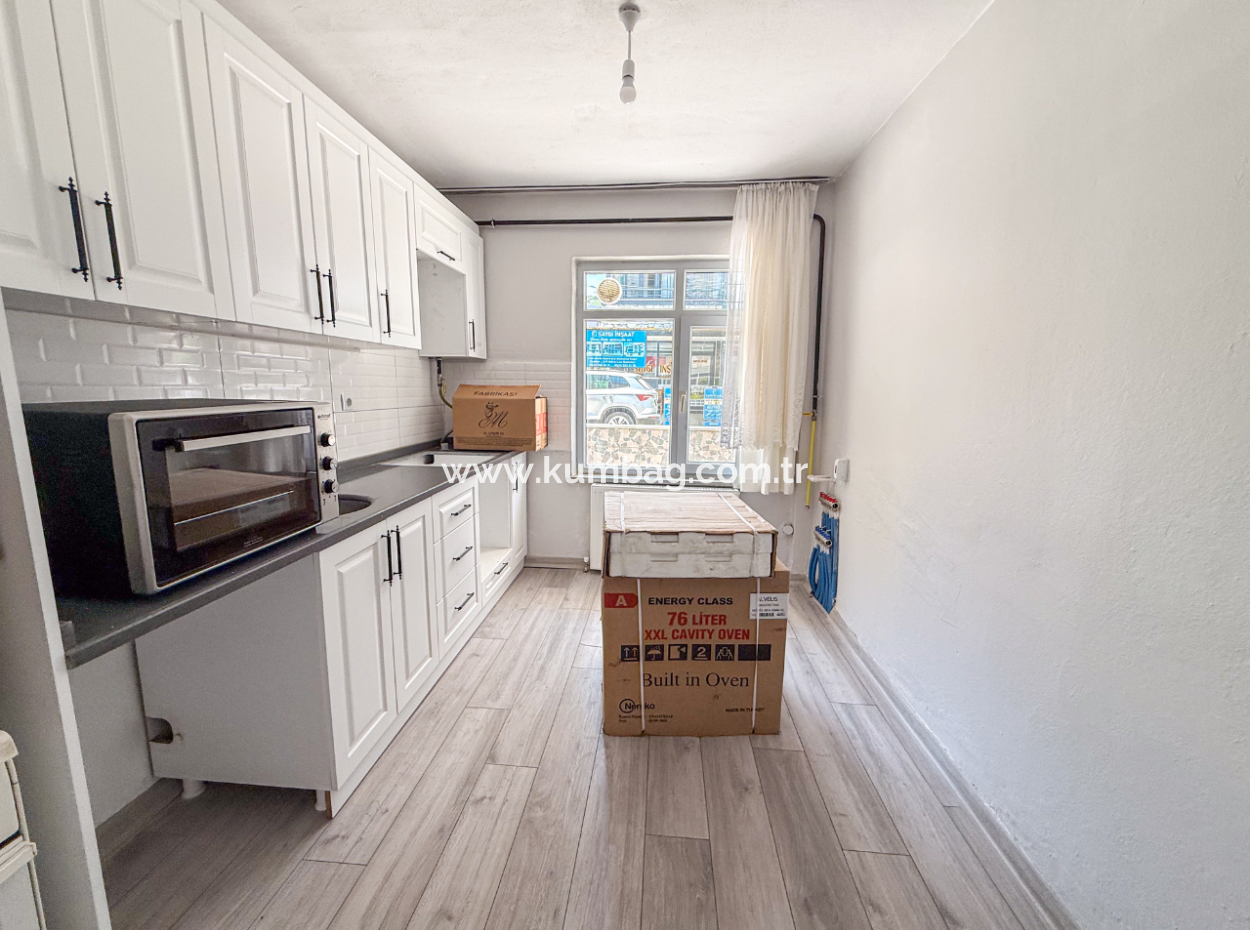 Spacious 2 1 Flat For Rent With Separate Kitchen On Kumbağ Market Street