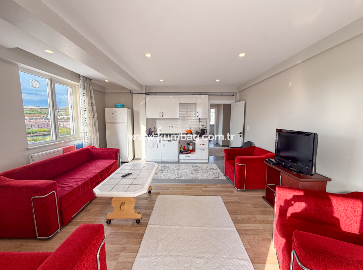Furnished Luxury 2 1 Flat For Rent In Kumbağ Pool Site