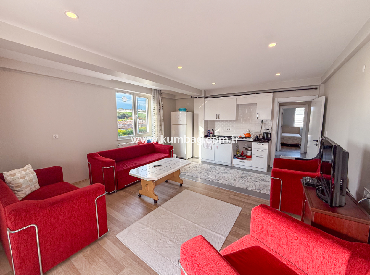 Furnished Luxury 2 1 Flat For Rent In Kumbağ Pool Site