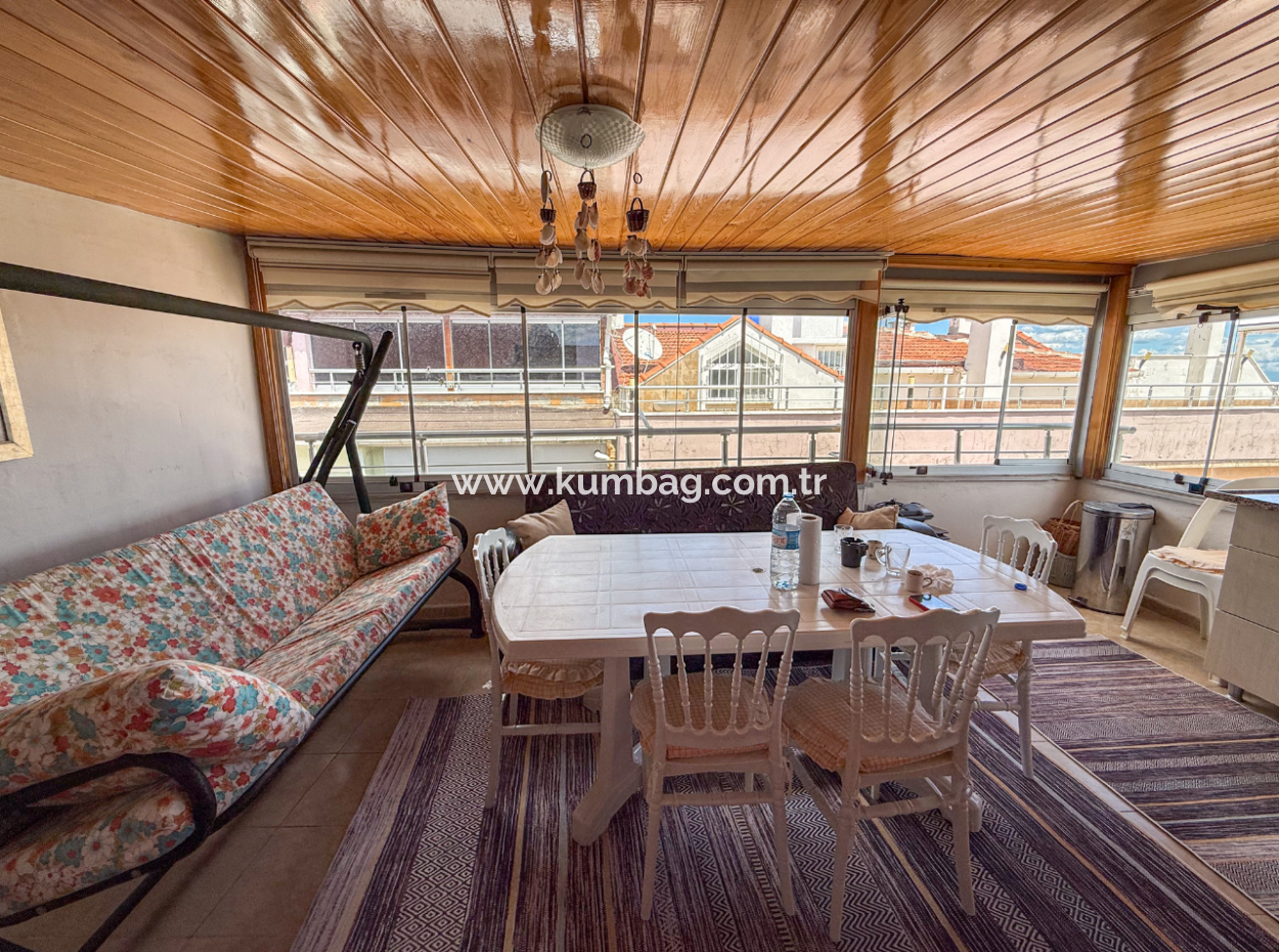 2 1 Flats For Sale With Sea View Duplex Terrace In Central Location Of Kumbağ
