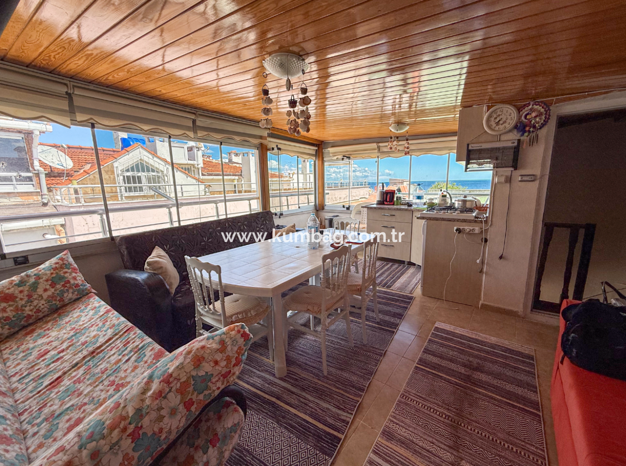 2 1 Flats For Sale With Sea View Duplex Terrace In Central Location Of Kumbağ