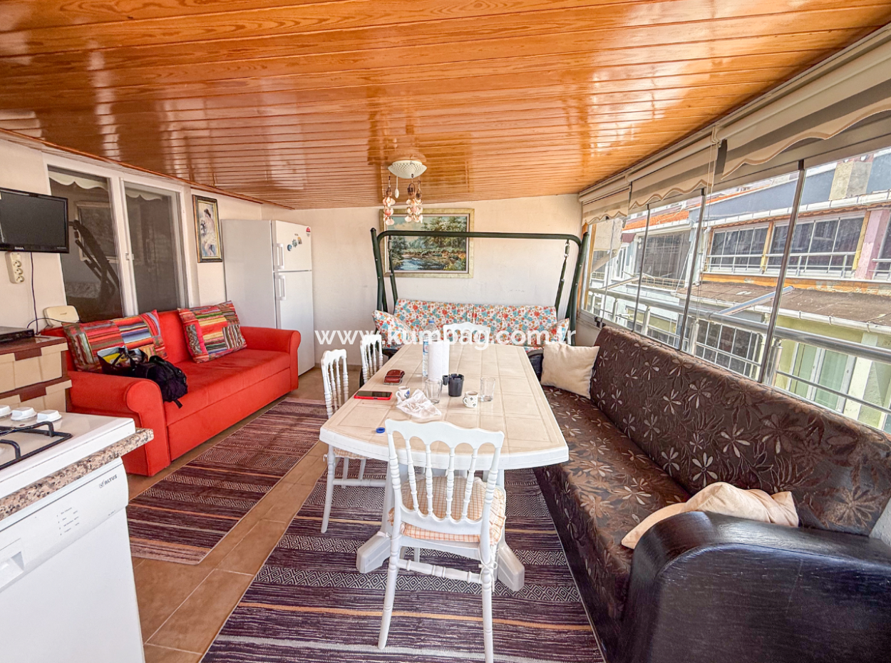 2 1 Flats For Sale With Sea View Duplex Terrace In Central Location Of Kumbağ