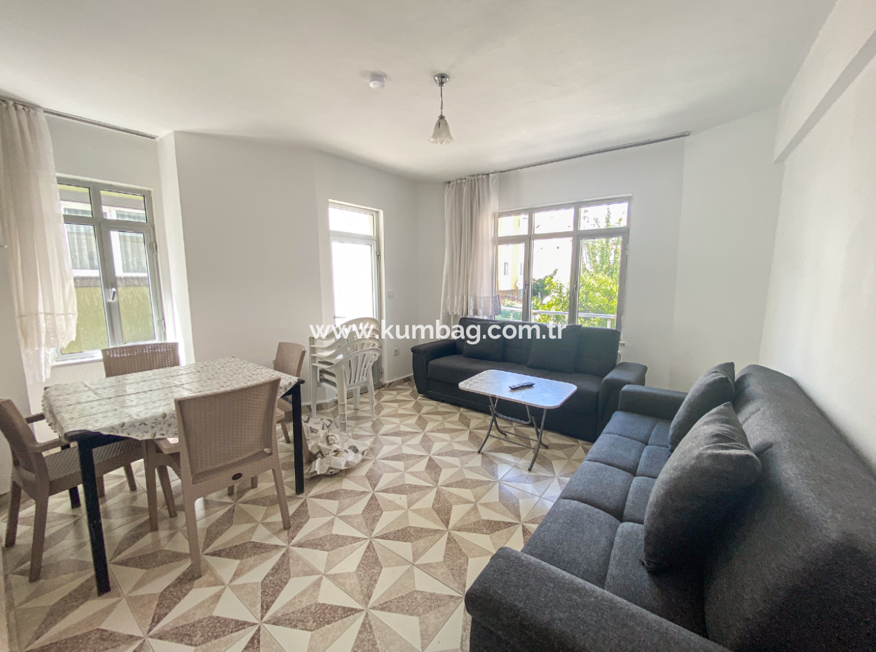 Furnished 2 1 Flats For Rent In The Center Of Kumbağ Close To The Sea