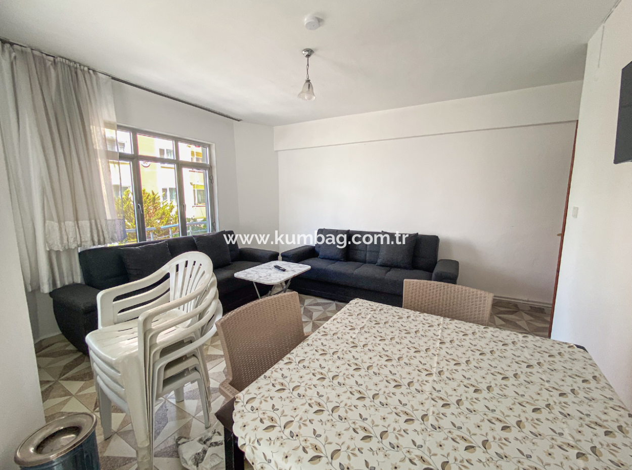 Furnished 2 1 Flats For Rent In The Center Of Kumbağ Close To The Sea