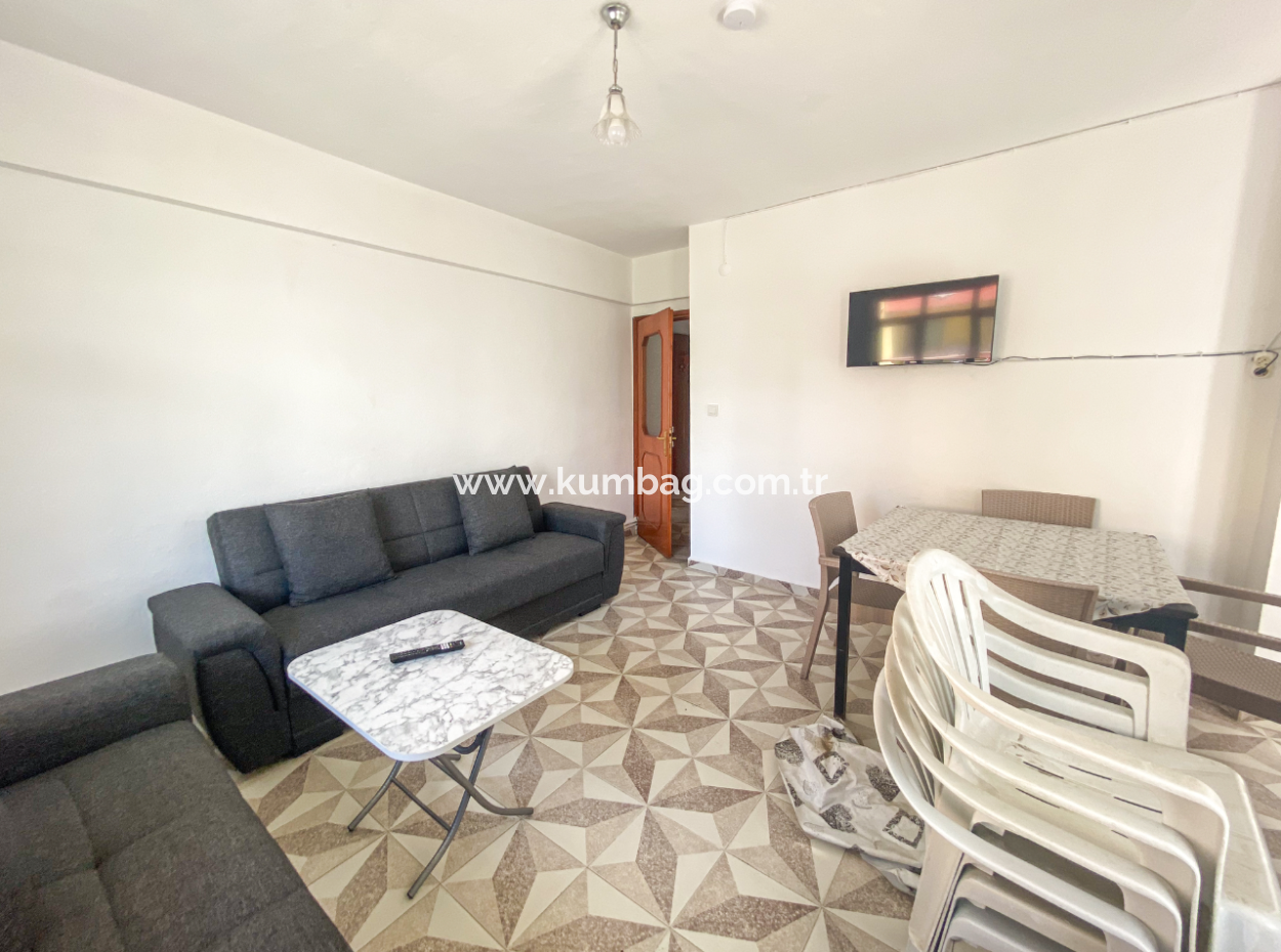 Furnished 2 1 Flats For Rent In The Center Of Kumbağ Close To The Sea