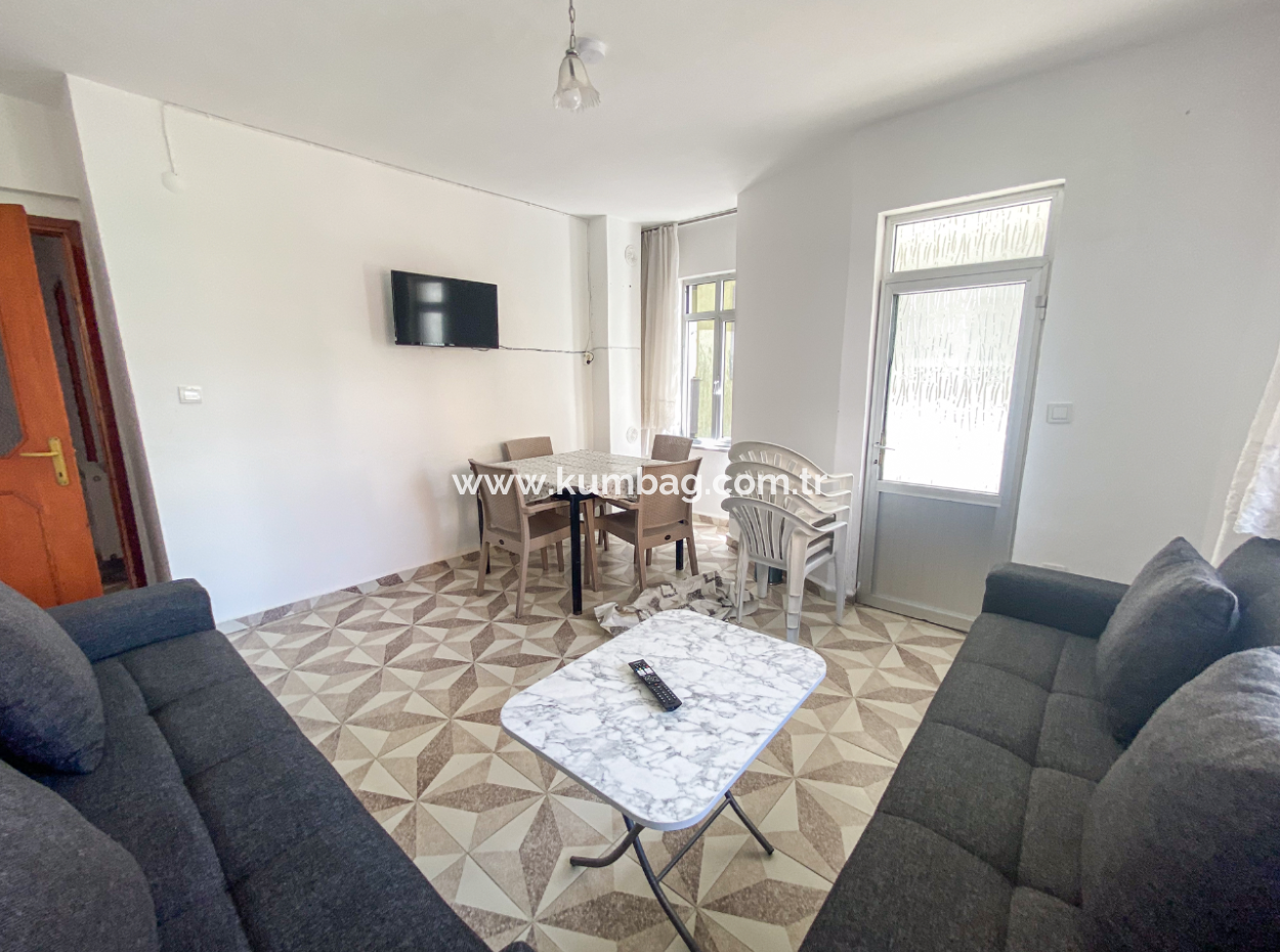 Furnished 2 1 Flats For Rent In The Center Of Kumbağ Close To The Sea