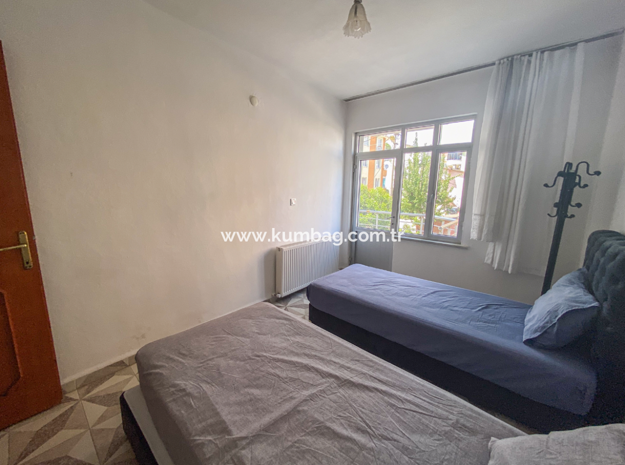 Furnished 2 1 Flats For Rent In The Center Of Kumbağ Close To The Sea