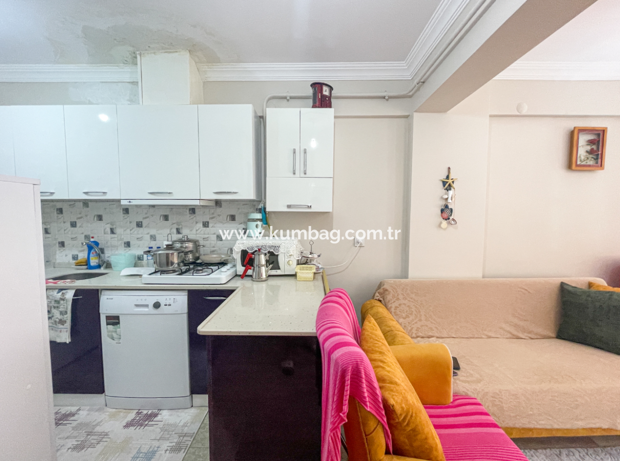 1 1 Flat For Sale In Central Location In Kumbağ With Iskanli Bahce