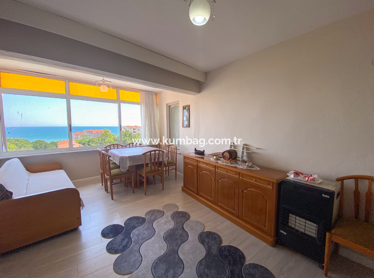 2 1 Flat For Rent Furnished With Sea View In Central Location Of Kumbağ