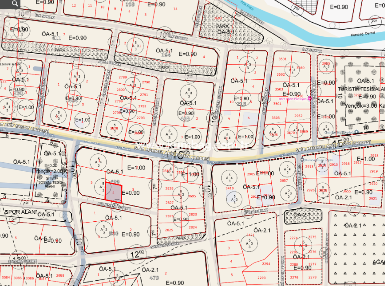 Land For Sale With 308 M2 Residential Zoning In A Rapidly Developing Region In Kumbağ