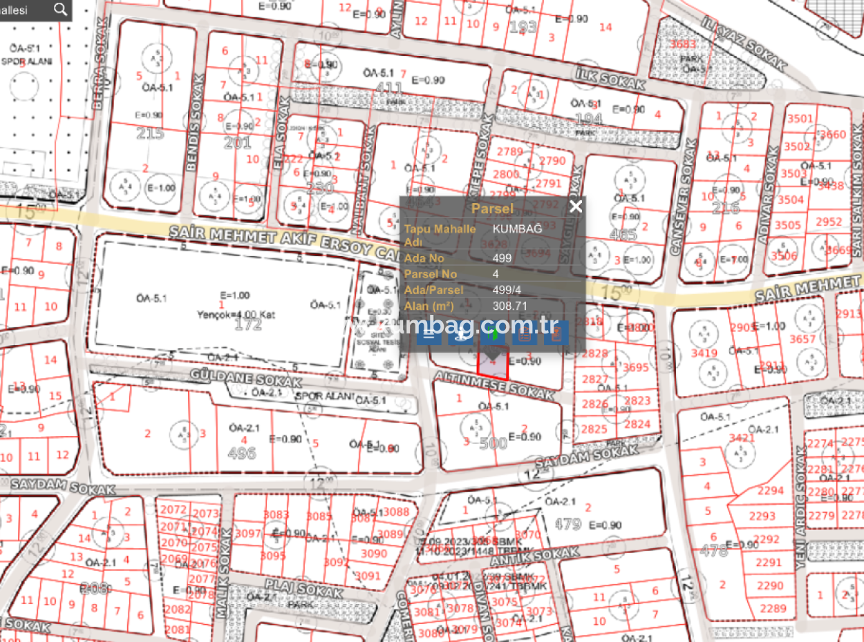 Land For Sale With 308 M2 Residential Zoning In A Rapidly Developing Region In Kumbağ