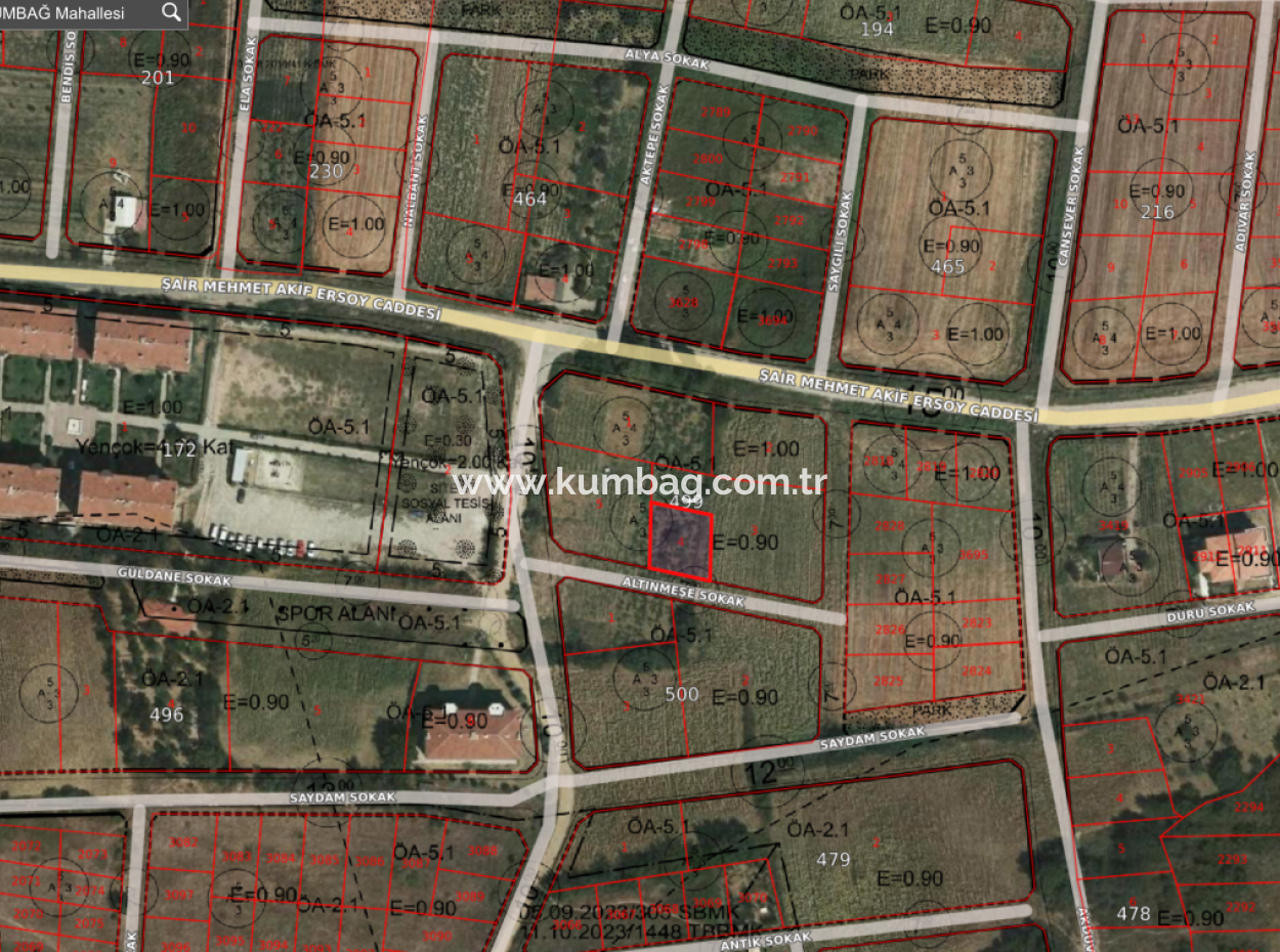 Land For Sale With 308 M2 Residential Zoning In A Rapidly Developing Region In Kumbağ