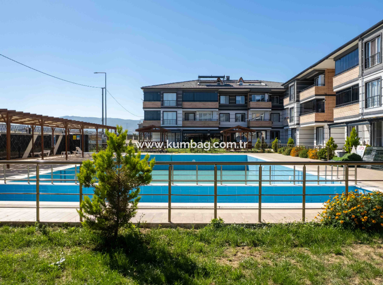 Furnished Luxury 1 1 Garden Floor Flat For Rent In Kumbağ Pool Site