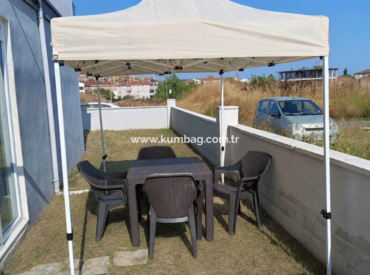 Furnished 1 1 Flat With Garden On The Sea Side Of The Street In Kumbağ