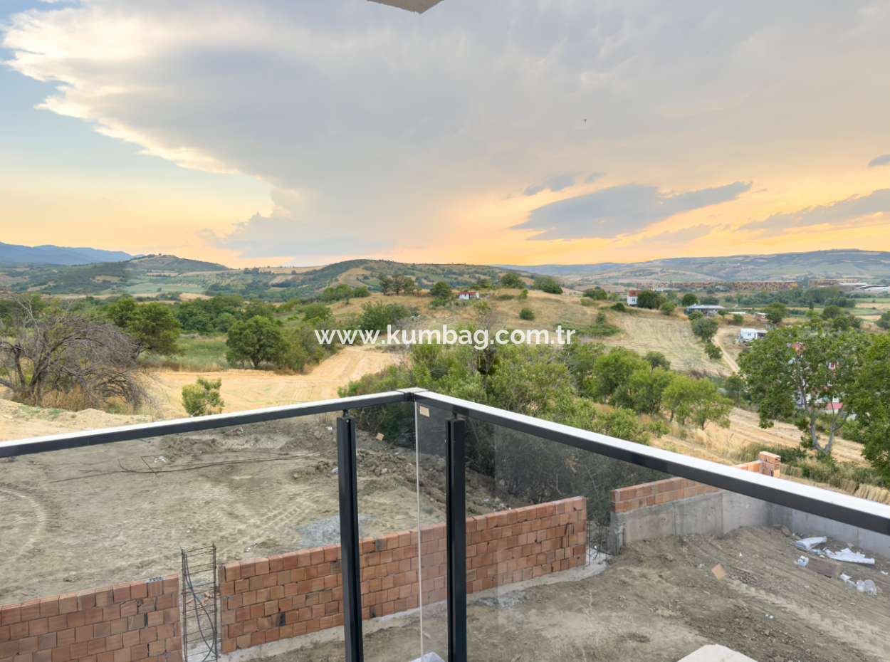 2 1 Flat For Sale With Sea And Nature View In A Site With Kumbağ Pool