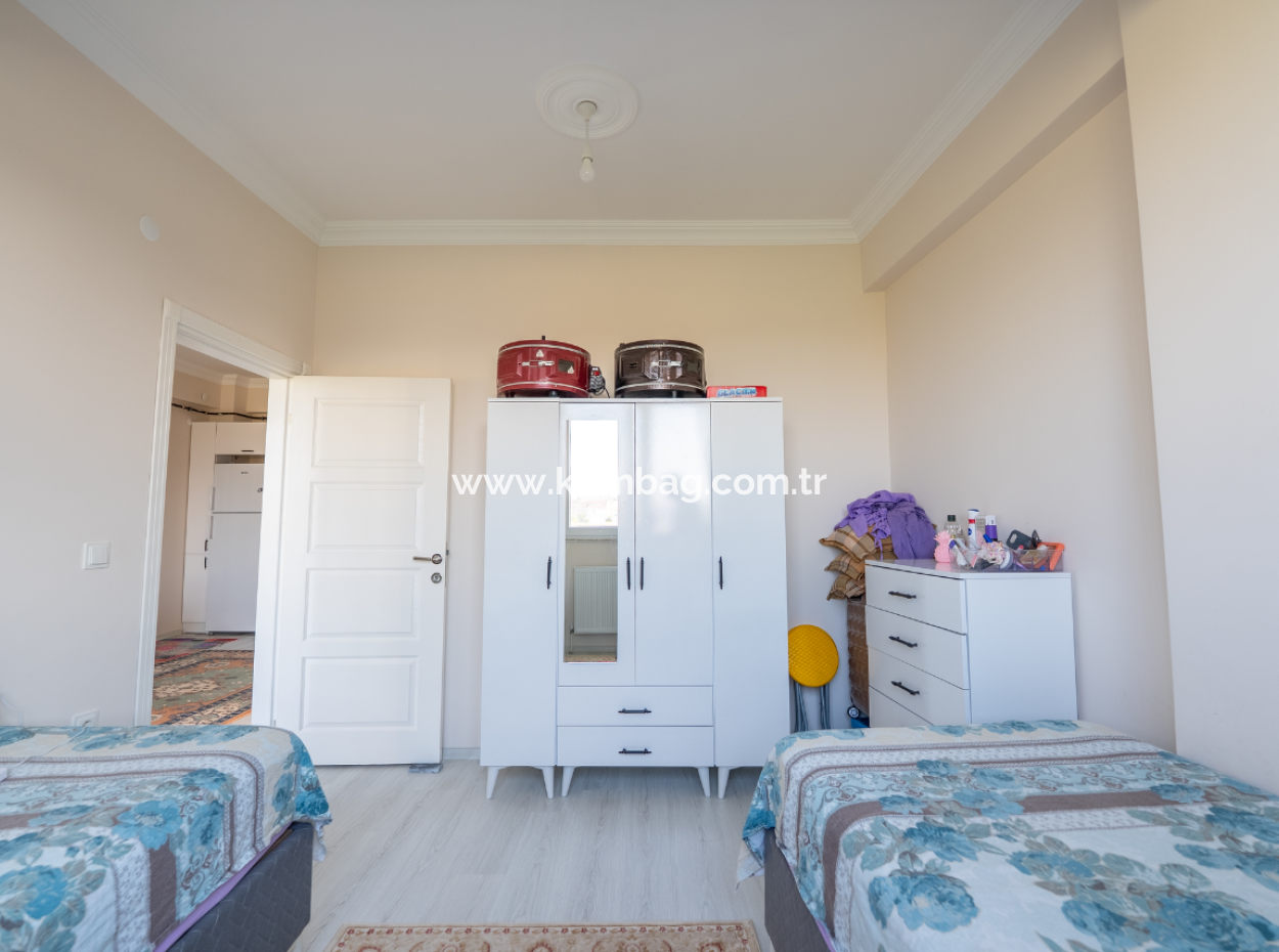 2 1 Flats For Sale In Kumbağ New And Inhabited Building With Spacious Furnished