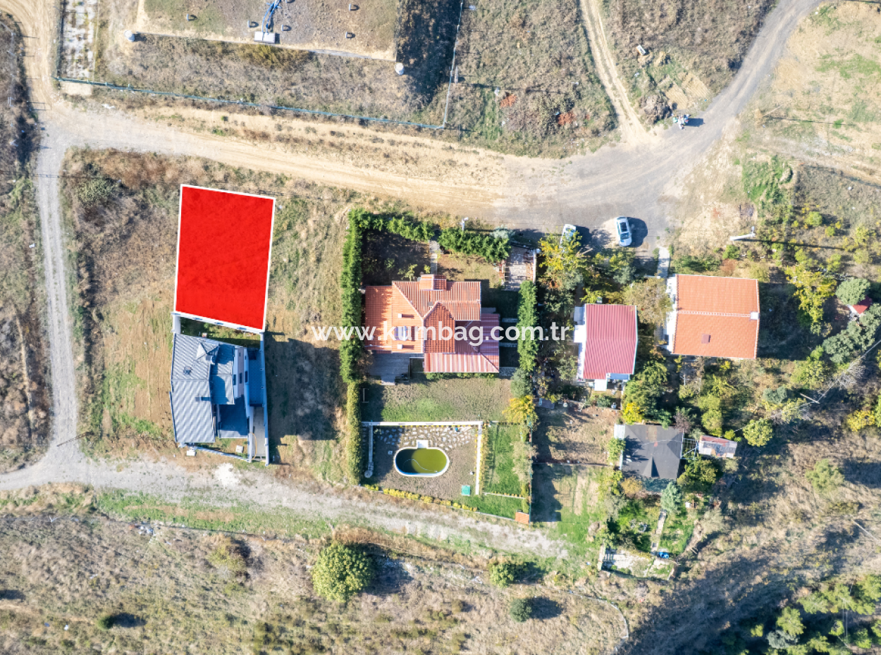 Ready-To-Build Land With Sea View 275M2 Residential Zoning In Kumbağ