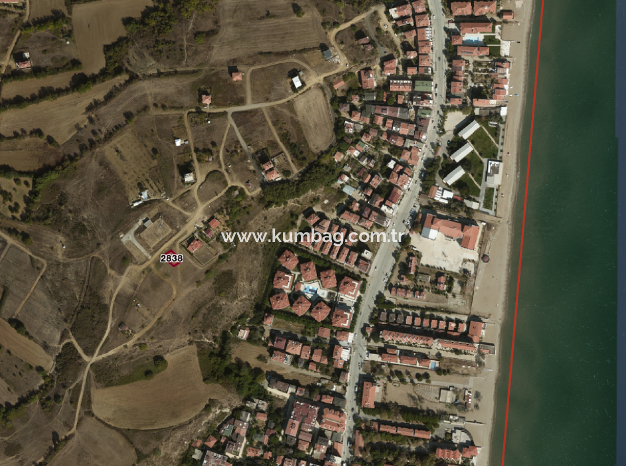 Ready-To-Build Land With Sea View 275M2 Residential Zoning In Kumbağ