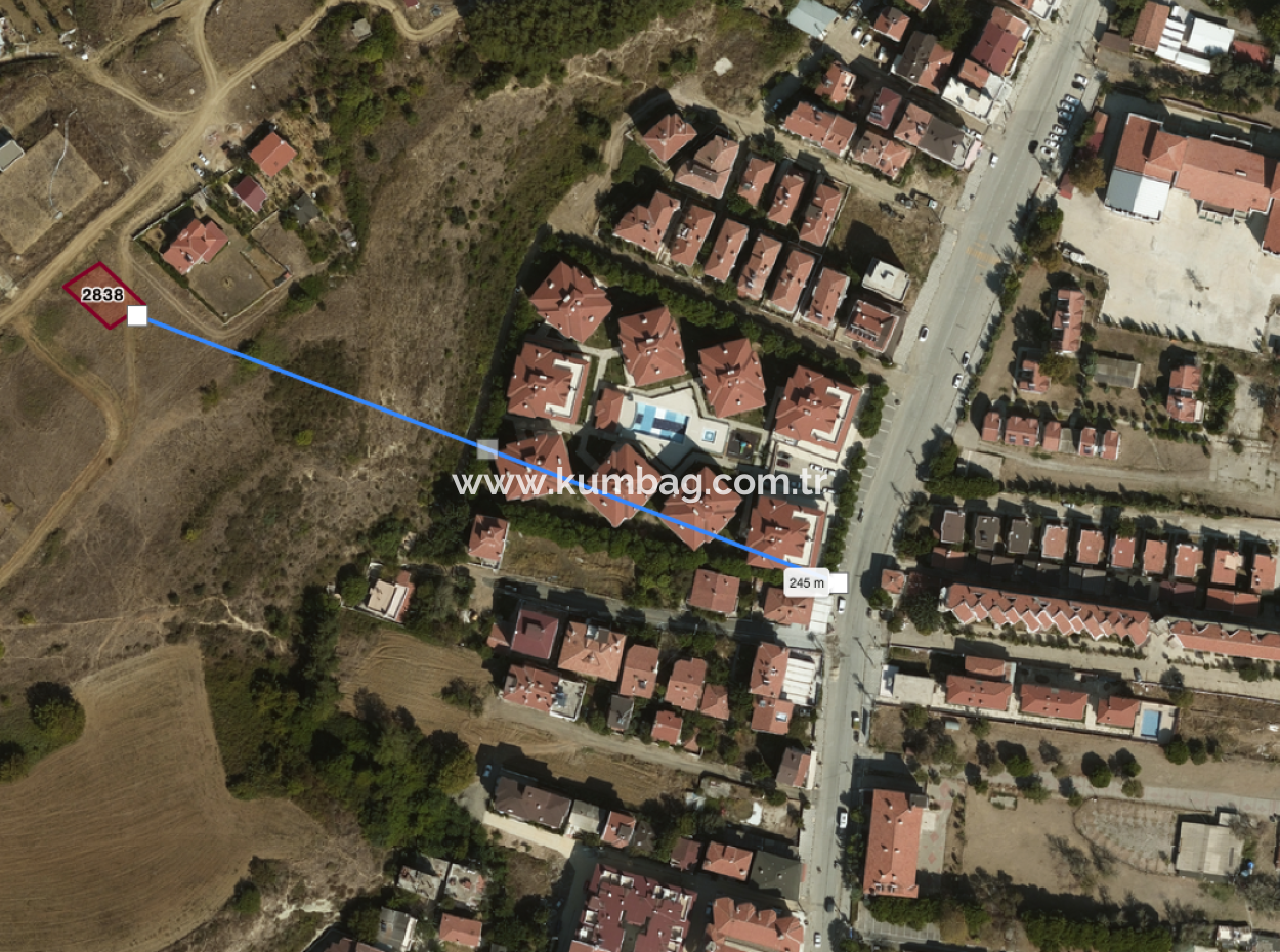 Ready-To-Build Land With Sea View 275M2 Residential Zoning In Kumbağ