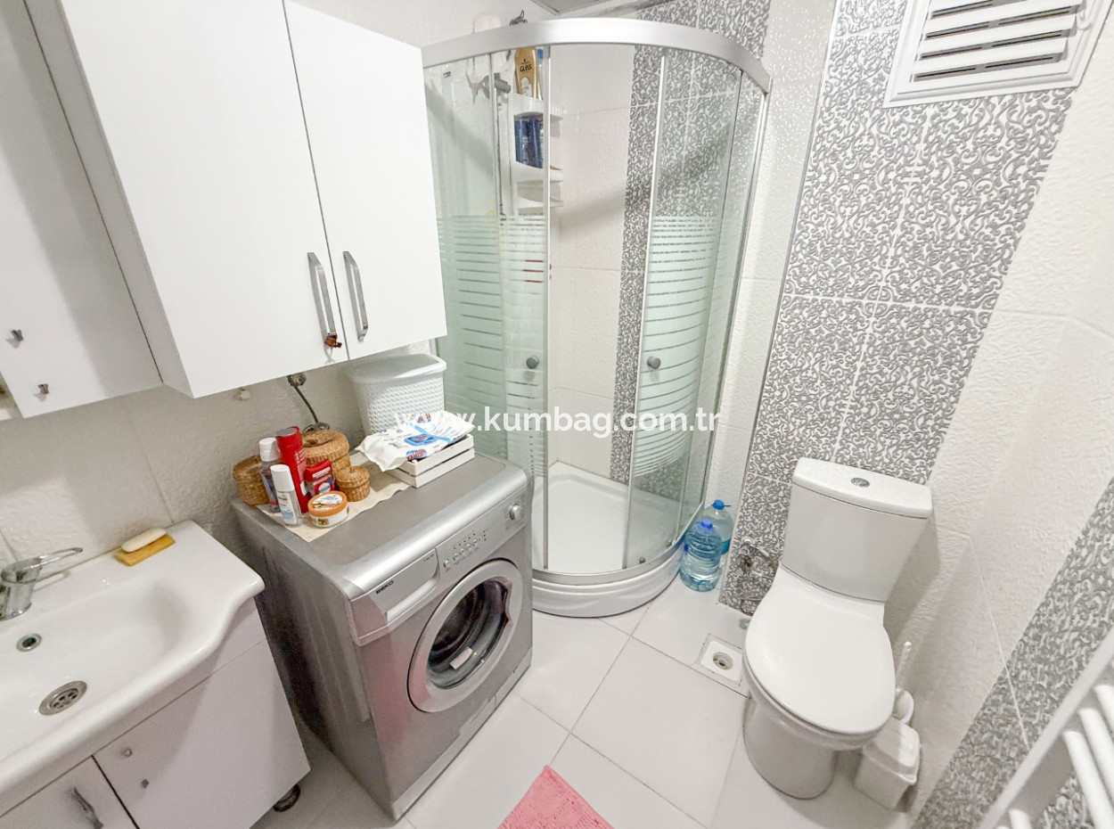 Furnished 2 1 Flats For Sale In A Site With A Pool By The Sea In Kumbağ
