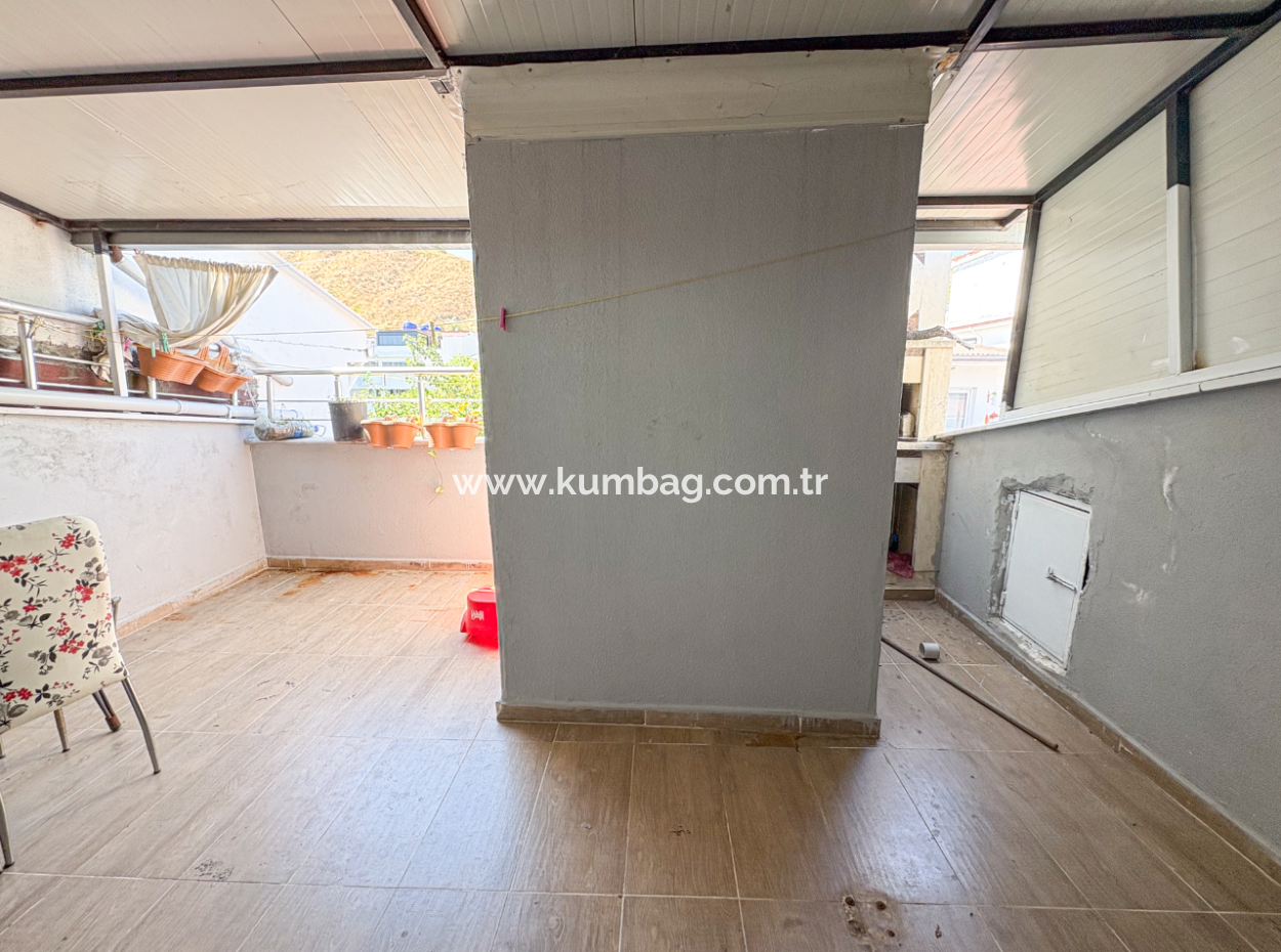 4 1 Duplex Spacious Flat With Terrace For Sale Near The Sea In Kumbağ