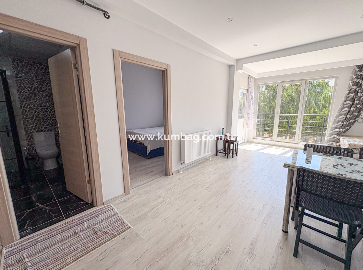 1 1 Flat For Rent In A New Building In Kumbağ, Close To The Street