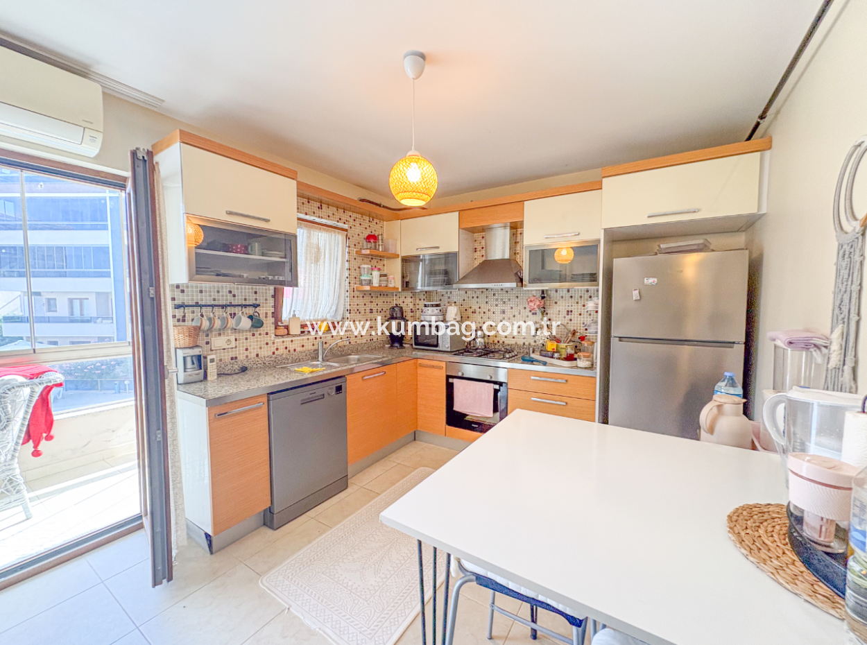 2 1 Flats For Sale In Kumbağ Doğapark Houses With Pool Façade Furnished