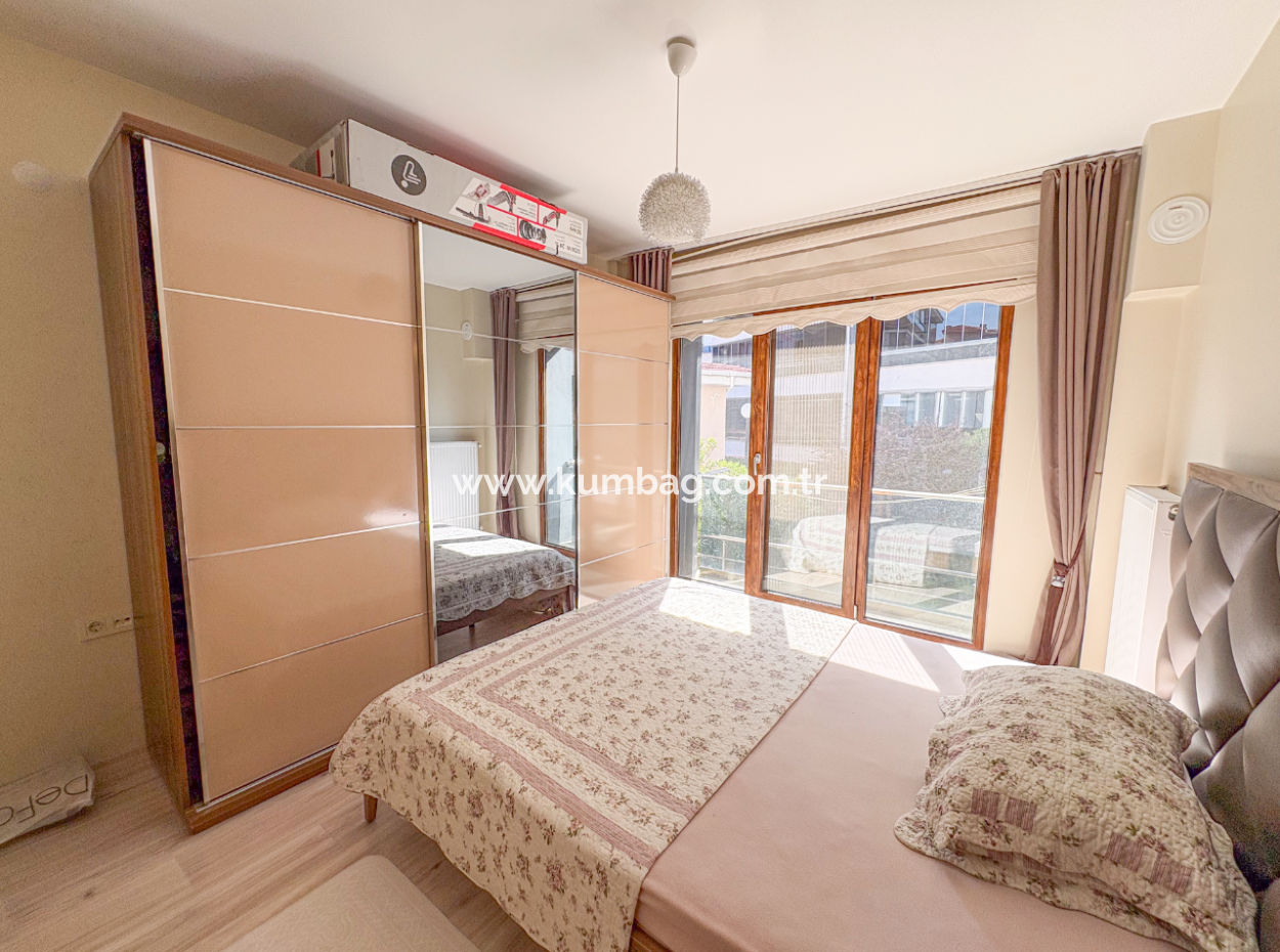 2 1 Flats For Sale In Kumbağ Doğapark Houses With Pool Façade Furnished