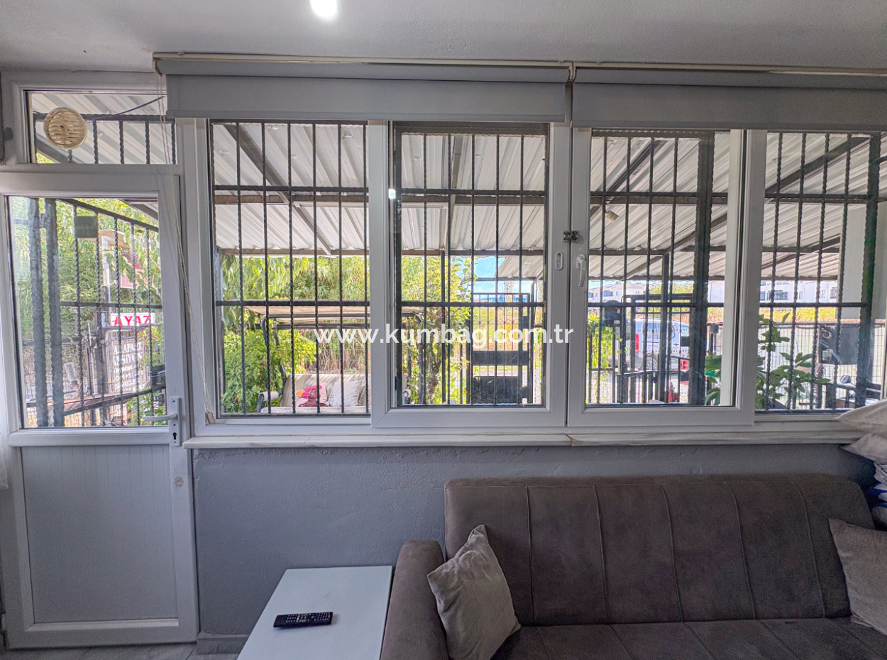 1 1 Furnished Flat For Rent With Garden Close To Kumbağ Street And Sea