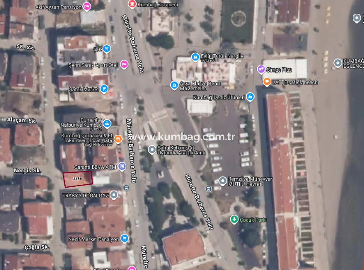 Corner Adjacent Zoned Land For Sale On Kumbağ Market Street