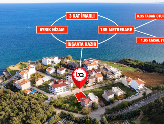 185 M2 Zoned Land For Sale In A Decent Location Ready For Construction In Kumbağ