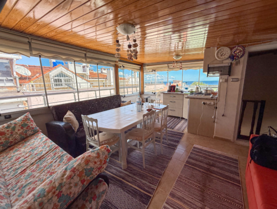 2 1 Flats For Sale With Sea View Duplex Terrace In Central Location Of Kumbağ