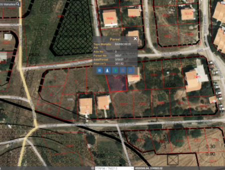363 M2 Zoned Land For Sale Ready For Construction In Tekirdag Barbaros