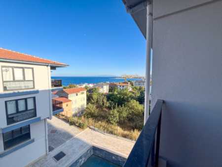 Spacious Luxury 1 1 Apartment For Sale In Barbaros With Sea View