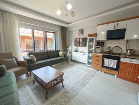 Spacious 2 1 Apartment For Sale In A New Building Close To Kumbağ Market Street