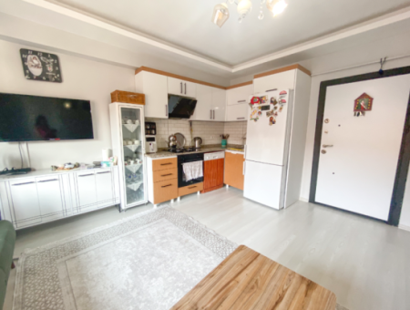 Spacious 2 1 Apartment For Sale In A New Building Close To Kumbağ Market Street