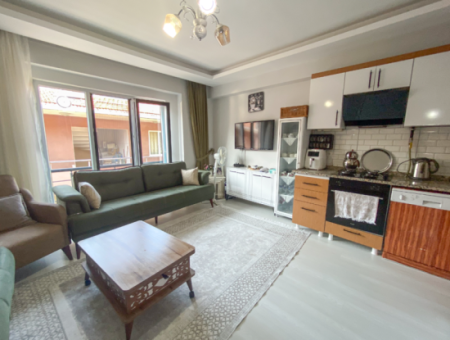 Spacious 2 1 Apartment For Sale In A New Building Close To Kumbağ Market Street