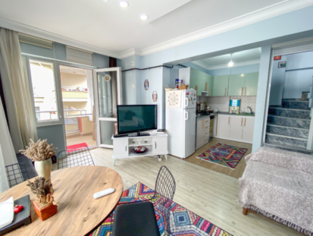 3 1 Duplex Apartment For Sale In Kumbag, Very Close To The Sea