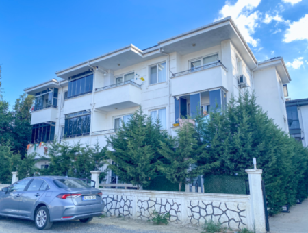 1 1 Flat For Rent With Garden In A Site With Pool In Kumbağ
