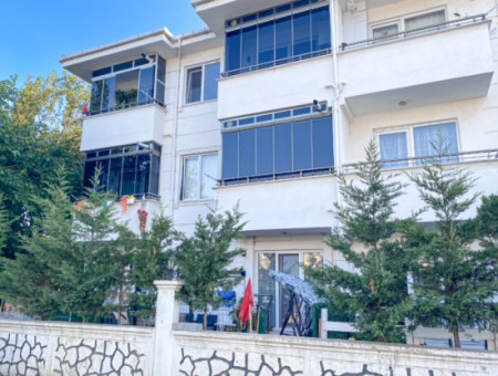 1 1 Flat For Rent With Garden In A Site With Pool In Kumbağ