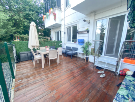 1 1 Flat For Rent With Garden In A Site With Pool In Kumbağ