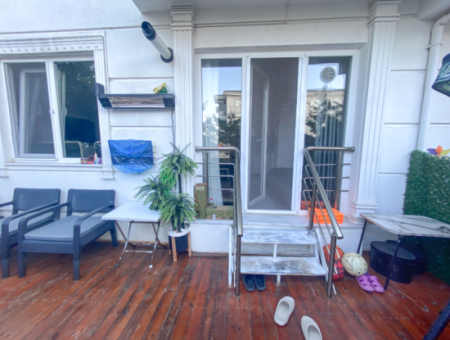 1 1 Flat For Rent With Garden In A Site With Pool In Kumbağ