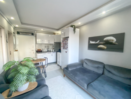 1 1 Flat For Rent With Garden In A Site With Pool In Kumbağ