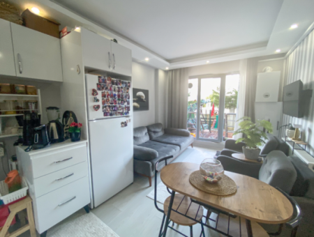 1 1 Flat For Rent With Garden In A Site With Pool In Kumbağ