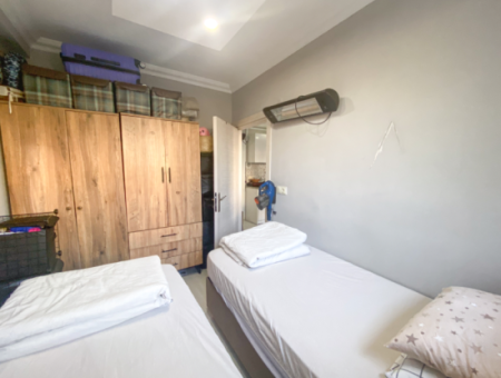 1 1 Flat For Rent With Garden In A Site With Pool In Kumbağ