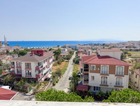 4 1 Triplex Villa For Sale With Large Terrace With Sea View In Kumbağ