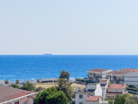 4 1 Triplex Villa For Sale With Large Terrace With Sea View In Kumbağ