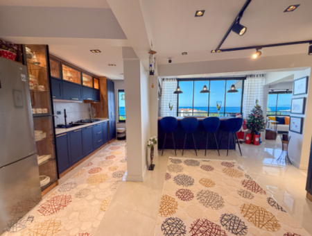 Specially Designed Furnished Flat For Sale In Kumbağ With Sea View