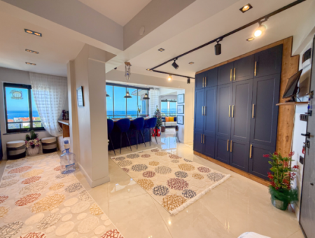 Specially Designed Furnished Flat For Sale In Kumbağ With Sea View