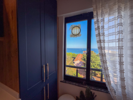 Specially Designed Furnished Flat For Sale In Kumbağ With Sea View